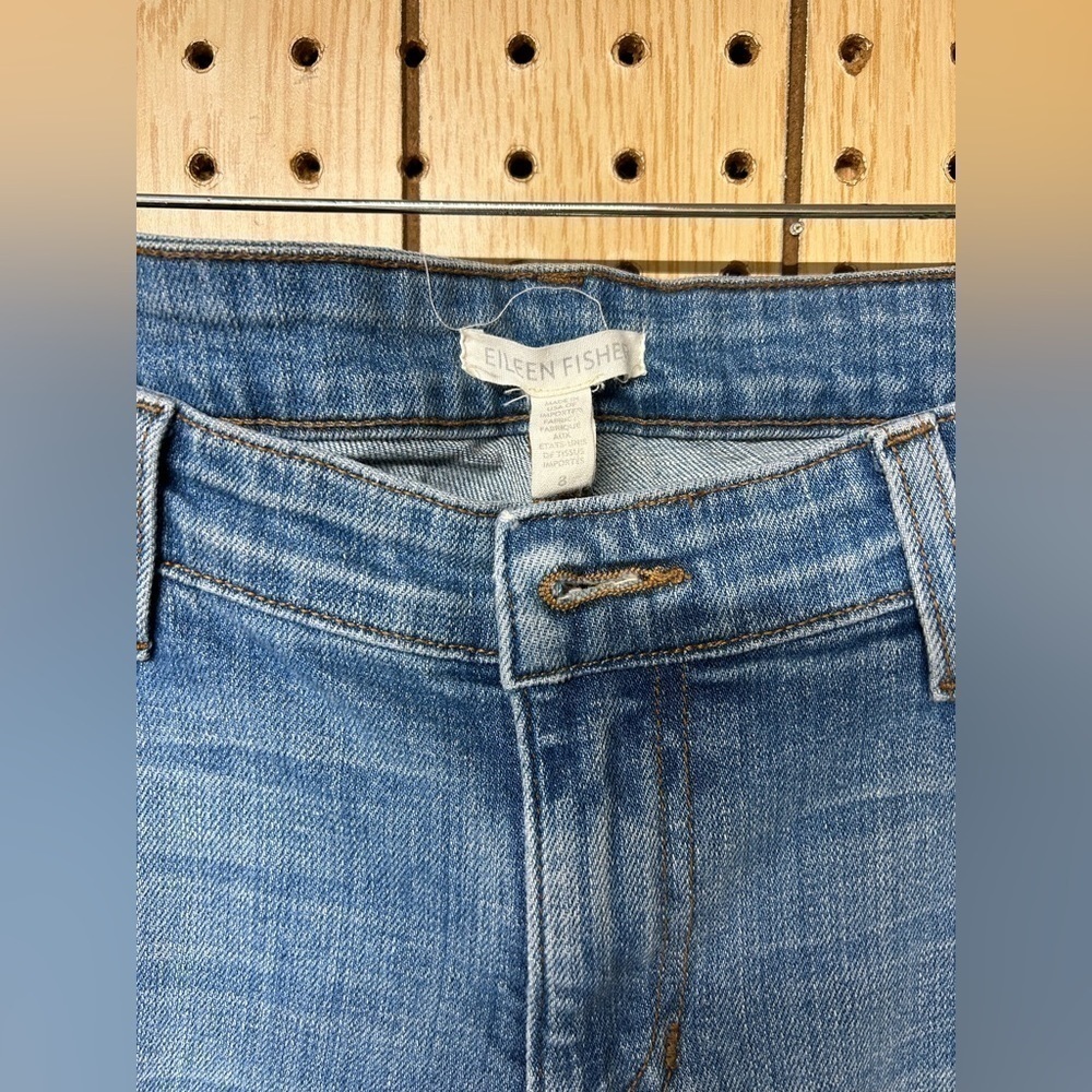 Eileen Fisher Light Wash Jeans - Picture 5 of 6
